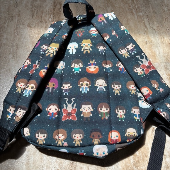 Stranger Things Character Pattern Mini Backpack by Loungefly - Picture 2 of 8